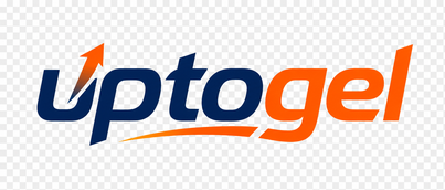 Logo uptogel platform hiburan digital Indonesia